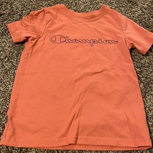 Champion boys shirt size 6 burnt Orange peach